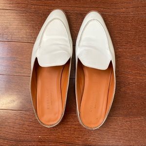 Everlane White Loafer Mules